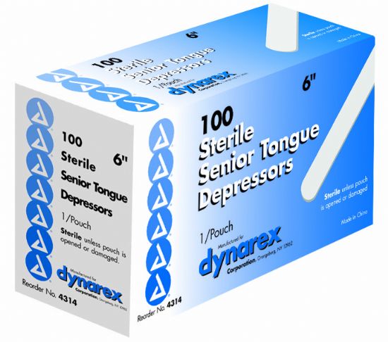 Dynarex Sterile Tongue Depressor 6"