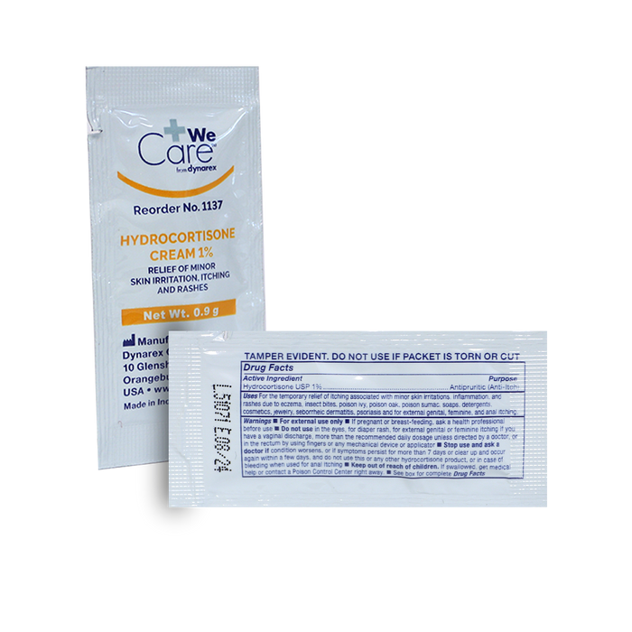 Water-Jel Hydrocortisone Cream 1% .9g Packet