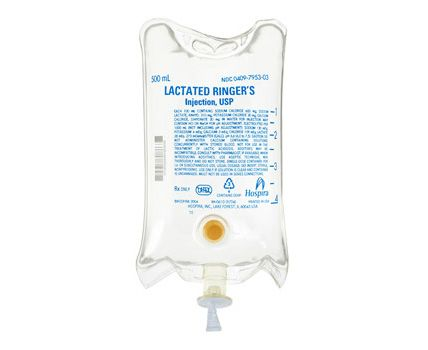 Lactated Ringer's Injection, USP, 500 mL Flexible Bag